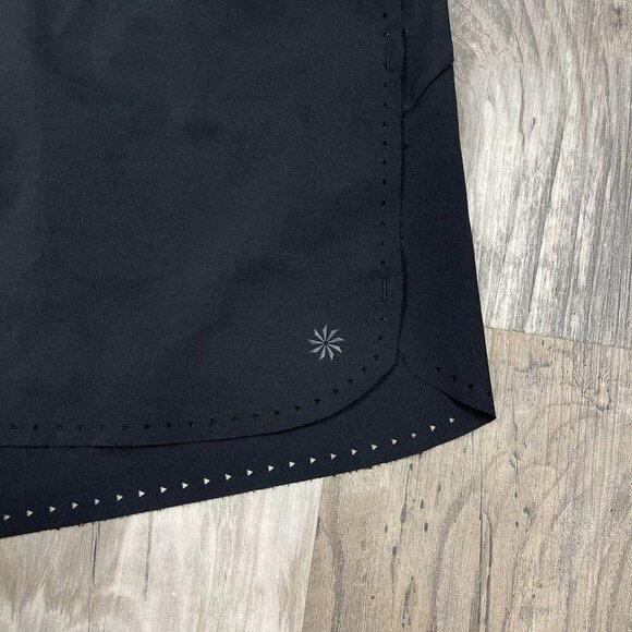 Athleta Laser Run 2 In 1 Running Shorts 2X Black Zip Pocket Built In Brief - Picture 3 of 11